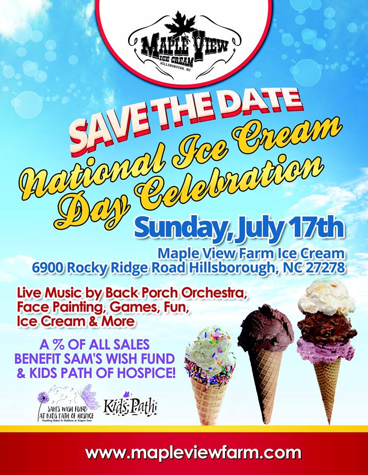 national ice cream day flyer